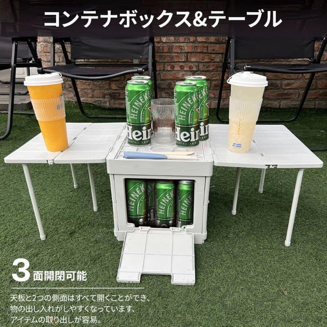 【M2868-52-29】キャンプ 収納ボックス 折りたたみ テーブル M2868-52-29】 キャンプ 収納ボックス 折りたたみ テーブル